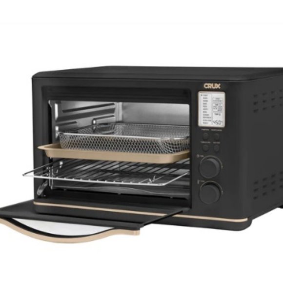 Super Chic CRUX 6-Slice Digital Air Fryer Toaster Oven in Black - Picture 6 of 17